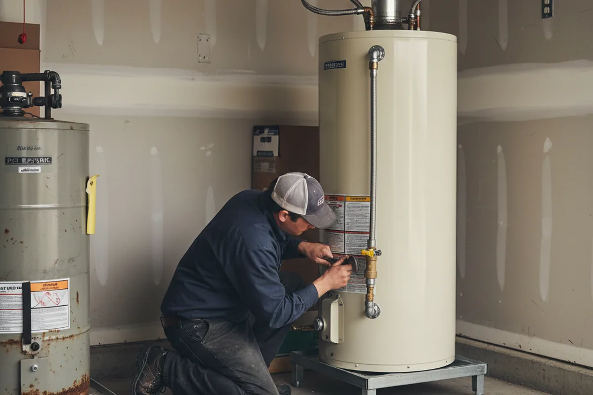 Water heater and shutoff valve replacement in Carefree