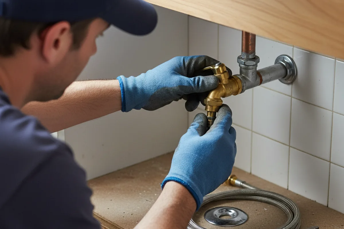 Shutoff valve and fitting work during Well Pump Repair in Carefree